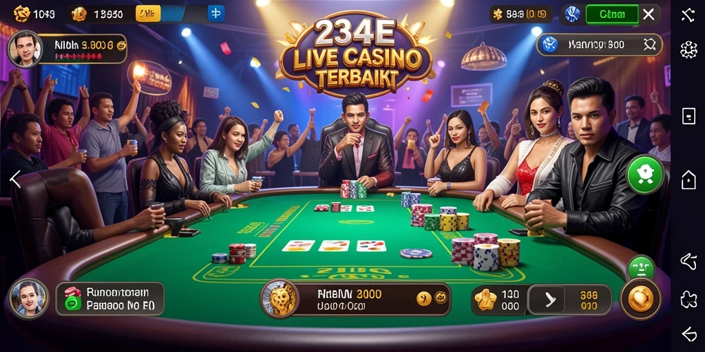 Tampilan Live Casino yang mendebarkan di 234E.