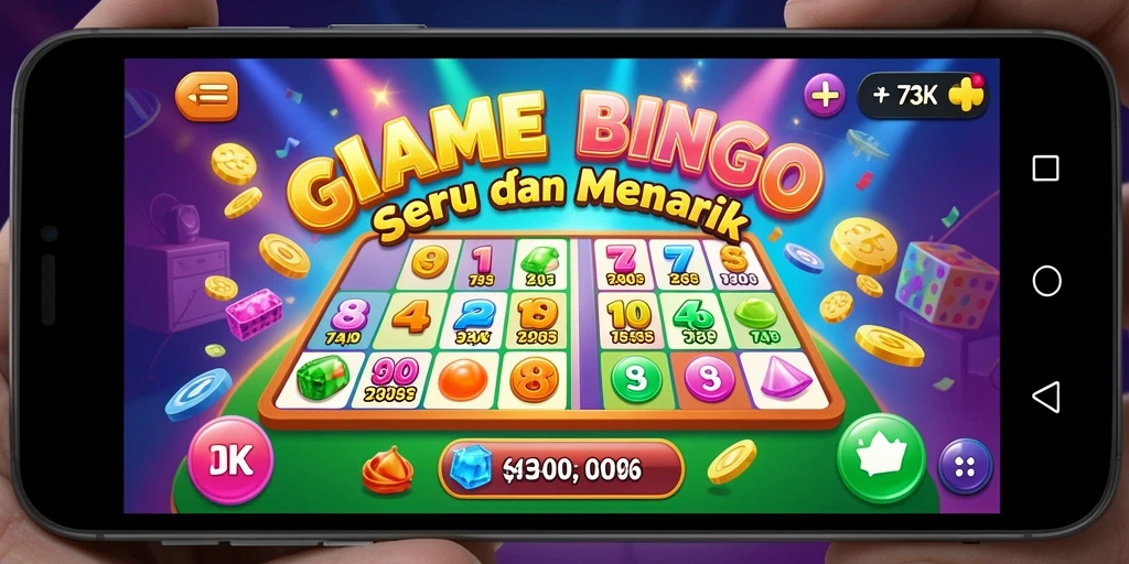 Gameplay Bingo yang seru dan interaktif di 73K.