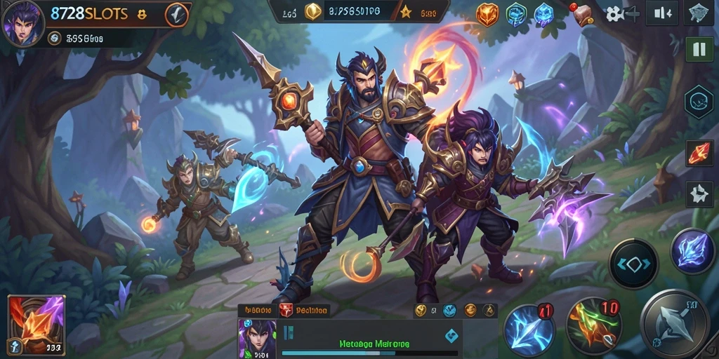 Screenshot utama 8728SLOTS menampilkan aksi gameplay seru dan interaksi antar pemain.