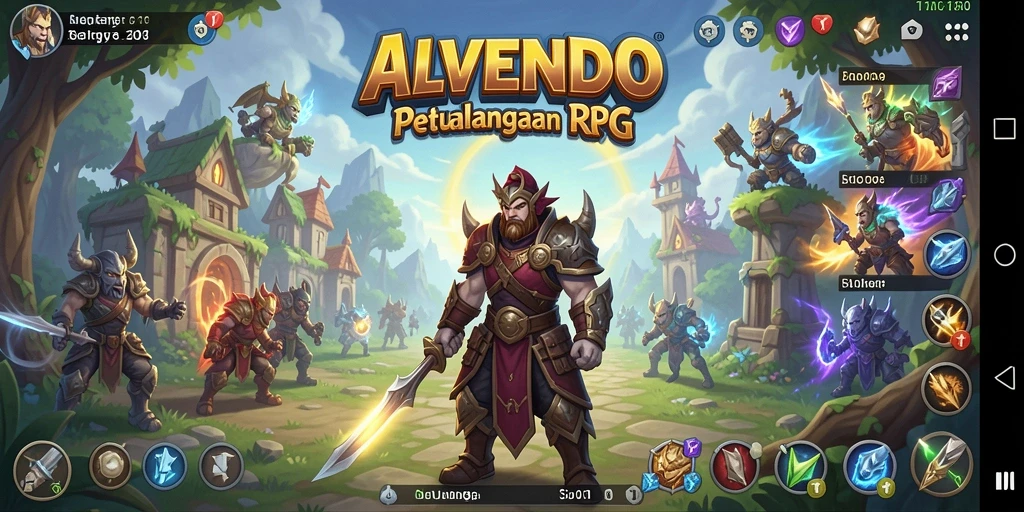 Gameplay seru dengan grafis menawan di ALVENDO.