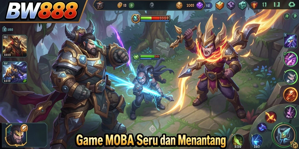 Screenshot gameplay BW888 yang menampilkan pertarungan seru.