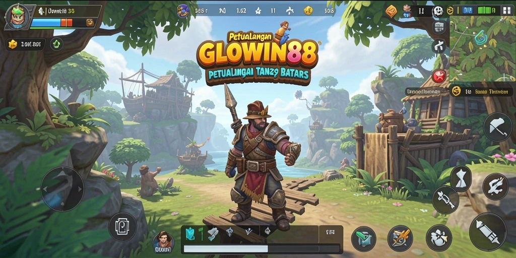 Tampilan menarik dari gameplay Open World GLOWIN88.