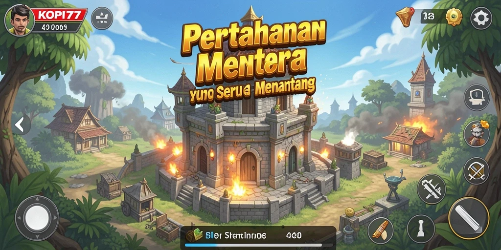 Tampilan gameplay KOPI77 yang menegangkan dan strategis.