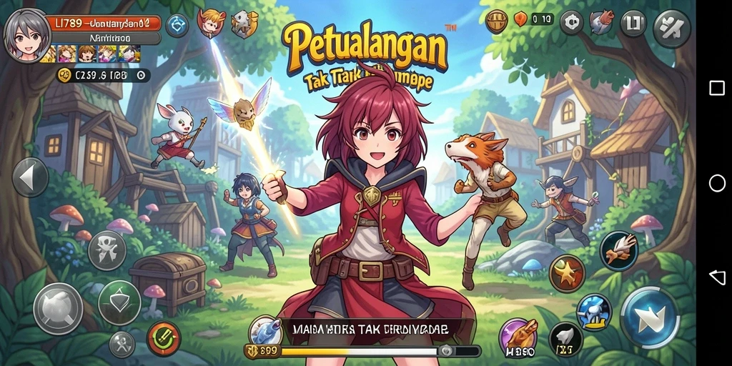 Screenshot utama LI789 menampilkan aksi seru dalam dunia Anime.