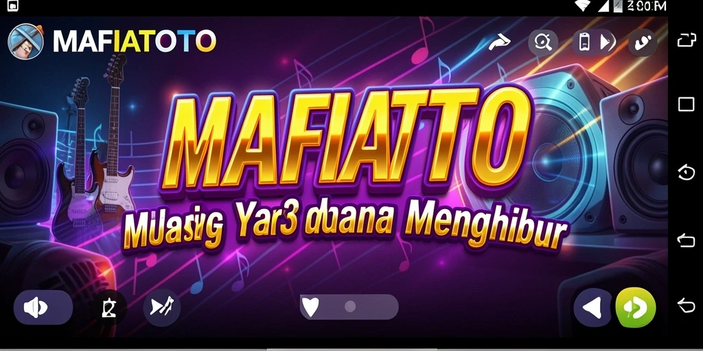 Tampilan gameplay MAFIATOTO yang penuh warna dan dinamis.
