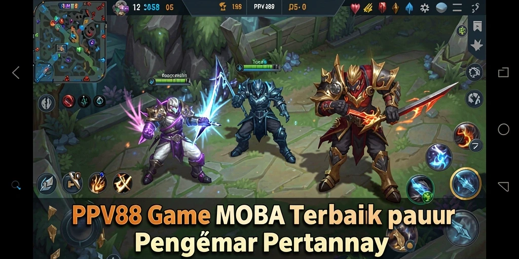 Tangkapan layar gameplay PPV88 yang menampilkan pertarungan seru antara karakter.