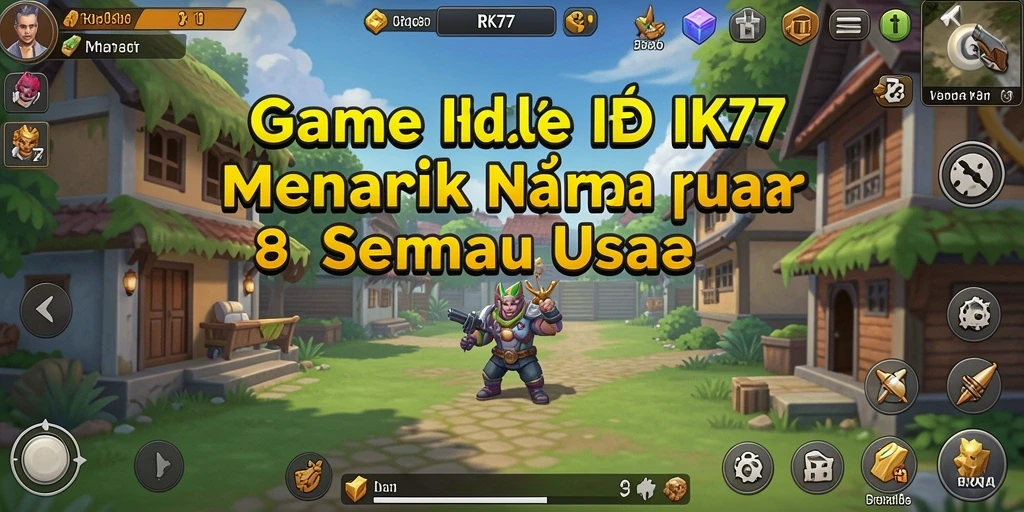 Tampilan gameplay RK77 yang menarik dengan elemen Idle yang menghibur.