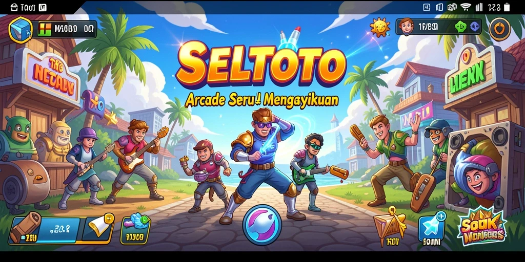 Tampilan gameplay SELTOTO yang seru dengan tantangan Arcade.