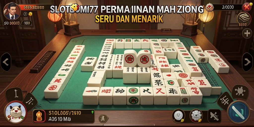 Screenshot utama SLOTBOM77 menunjukkan gameplay seru Mahjong yang menarik.