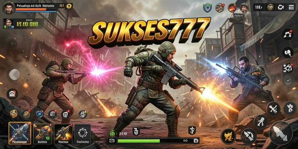 Tampilan gameplay SUKSES777 yang mendebarkan dan penuh aksi.