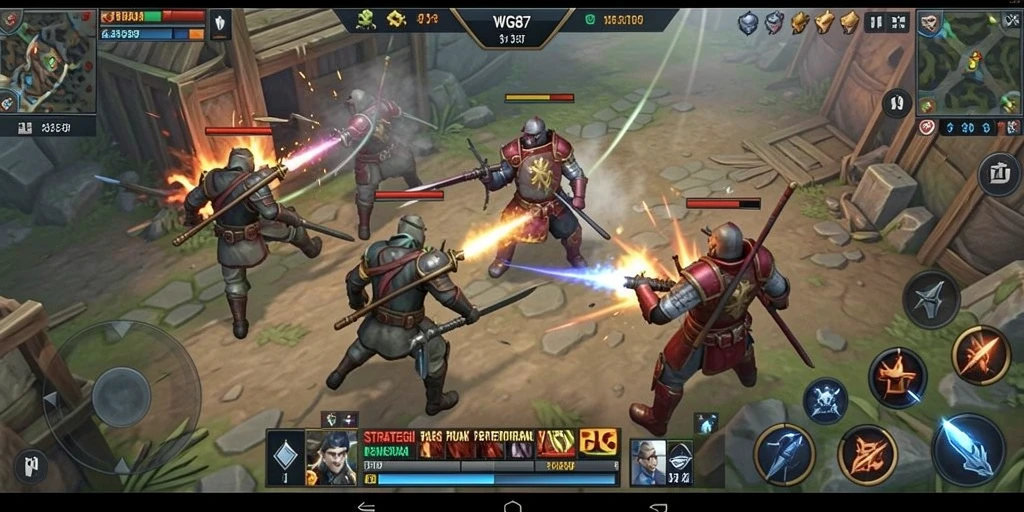Tampilan gameplay <strong>WG87</strong> yang mendetail dalam strategi pertempuran.