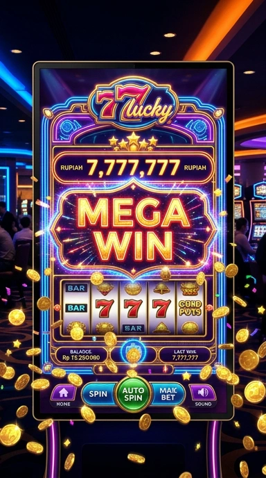 Screenshot aplikasi 777lucky dengan antarmuka yang sederhana.